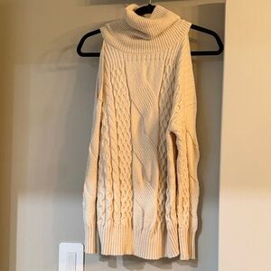 Anthropologie Cream Cowl Neck Sweater